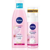 Nivea 200 ml Yatıştırıcı Kuru Ciltler İçin Tonik + 150 ml Kuru Ciltler İçin Yüz Yıkama Köpüğü
