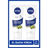 Nivea 2x75 ml Zeytinyağlı Nemlendirici El Bakım Kremi