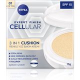Nivea 3 in 1 Cushion Yüz Bakım Kremi Açık Ton 01 15 ml Genç Görünüm ve Işıltılı Cilt