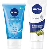 Nivea 3'ü 1 Arada Beyaz Kil Maskesi 150 ml Canlandırıcı Yüz Temizleme Jeli 150 ml ( Lotus Çiçeği)