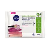 Nivea 3'Ü 1 Arada Makyaj Temizleme Mendili Kuru Ciltler İçin 25'Li