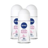 Nivea 3x50 ml Fresh Flower Kadın Deodorant Roll-On