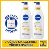 Nivea 400 ml x 2 Adet Q10 Vücut Losyonu Sıkılaştırıcı Etki ile Tüm Cilt Tiplerine Uygun