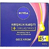 Nivea 45+ Yaş Üstü Kırışıklık Karşıtı 50 ml Gece Kremi
