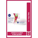 Nıvea 45 Yaşa Özel Kırışıklık Karşıtı Yüz Bakım Kremi 50Ml, Sıkılaştırıcı, Kaz Ayağı Kırışıklığı Giderici