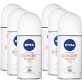 Nivea 50 ml 6'lı Powder Touch Kadın Roll-On