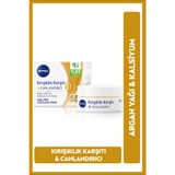 NIVEA 55 Yaşa Özel Kırışıklık ve Yaşlılık Karşıtı Yüz Bakım Kremi 50ml, Argan Yağı, Kalsiyum, Canlandırıcı