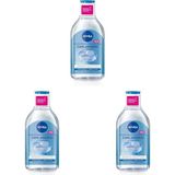 NIVEA 5in1 Canlandırıcı Micellar Makyaj Temizleme Suyu Normal Ciltler, 400 ml, Yüz Temizleyici (3 paketi)