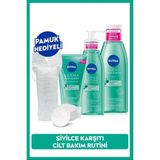 Nivea Akne Karşıtı Derma Skin Clear Niasinamid Yüz Temizleme Jeli 150ML, Tonik 200ML ve Peeling 150ML, Pa - Altın