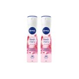NIVEA Anti-Perspirant Fresh Cherry Kadın Deodorant 2 x 150 ML