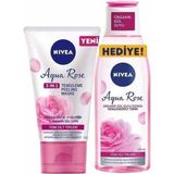 Nivea Aqua Rose 150 ml Peeling Maske + 200 ml Nemlendirici Tonik + Aqua Rose Kağıt Maske