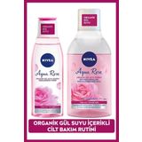 NIVEA Aqua Rose Gül Suyu İçeren Çift Fazlı Micellar Makyaj Temizleme Suyu 400ml Ve Nemlendirici Tonik 200ml, Cilt Bakım, Yüz Temizleme