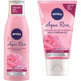 NIVEA Aqua Rose Organik Gül Suyu Içeren Süt & Tonik Temizleme Jeli