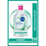 NIVEA Arındırıcı Micellar Makyaj Temizleme Suyu 400ml,Makyajı,SPF Filtrelerini Temizler,Karma,Yağlı Cilt