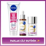 Nivea Aydınlatıcı Cilt Rutin Bakım SETI,SUPER10 Vücut Losyonu 170ML,LUMINOUS630 Skin Glow Serum,tonik