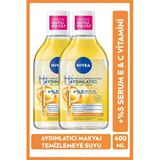 Nivea Aydınlatıcı Micellar Makyaj Temizleme Suyu Serum İçerikli Donuk Ve Hassas Cilt Tipleri 400 Ml 2 Adet