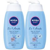Nivea Baby 2x500 ml Saç ve Vücut Şampuanı