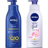 Nivea Besleyici & Sıkılaştırıcı Vücut Sütü 400 ml + Nivea Gül & Argan Yağı Vücut Losyonu 400ML