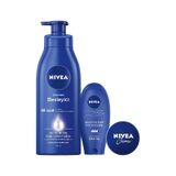Nivea Besleyici Vücut Sütü 400 ML + Besleyici ve Derinlemesine Bakım El Kremi 75 ML + Krem 30 ML