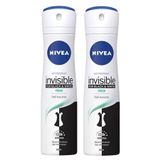 Nivea Black and White 2x150 ml Fresh Invisible Kadın Deodorant