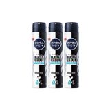 NIVEA Black And White Fresh 150 ml Erkek Deodorantı 3 Adet