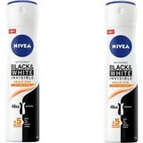 Nivea Black and White Güçlü Etki 2x150 ml Kadın Sprey Deodorant