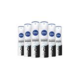 Nivea Black and White Invisible Pure 6x150 ml Kadın Sprey Deodorant