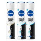 Nivea Black White Invisible 150 ml Black White Invisible Pure 2x150 ml Kadın Sprey Deodorant