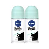 Nivea Black White Invisible Fresh 2x50 ml Kadın Roll On