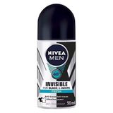 Nivea Black & White Invisible Fresh Antiperspirant Ter Önleyici Leke Yapmayan Erkek Roll-On Deodorant 50 ml