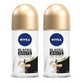 Nivea Black White Invısıble İpeksi Pürüzsüzlük 2x50 ml Roll On