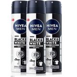 Nivea Black & White Invisible Original Antiperspirant Leke Yapmayan 3x150 ml Erkek Sprey Deodorant