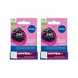Nivea Blackberry Shine 4.8 gr 2 Adet Böğürtlen Dudak Bakım Kremi