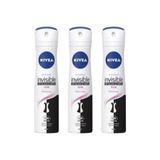 Nıvea Black&White Clear 3x150 ml Kadın Deodorant