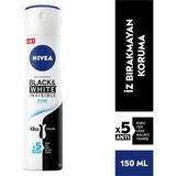 Nivea Black&White Invisible 150 ml Kadın Sprey Deodorant