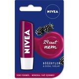 Nivea Böğürtlen Dudak Bakım Kremi 4,8 gr 24 Saat Nemli Yumuşak Dudaklar İçin Peeling Etkisi