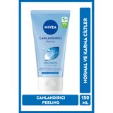 NIVEA Canlandırıcı Yüz Peelingi 150 ml,Arındırıcı,Nemlendirici,Lotus Çiçeği,E Vitamini, Normal,Karma Cilt