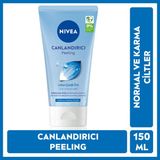 Nivea Canlandırıcı Yüz Peelingi 150ml, Lotus Çiçeği, Ölü Deri Arındırıcı, E Vitamini, Normal ve Karma Cilt