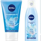 Nivea Canlandırıcı Yüz Temizleme Jeli Lotus Çiçeği Normal Ciltler + Canlandırıcı Tonik Set