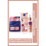 Nivea Cellular Doğal Retinol Alternatifi Bakuchiol Cilt Serumu 30ml ve Nemlendirici Gece Bakım Kremi 50ml