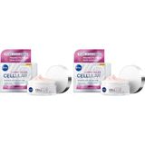 NIVEA Cellular Expert Filler Yoğun Yaşlanma Karşıtı Gündüz Bakım Yüz Kremi 50 ml, Hyaluronik Asit ve Folik Asit, SPF30 Güneş Koruması (2 paketi)