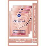 Nivea Cellular Expert Lift Şekillendirici Kağıt Yüz Maskesi 1 Adetx3, Saf Bakuchiol, Hyaluronik Asit