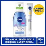 Nivea Çift Etkili Göz Makyaj Temizleyici 125ML ve Q10 Anında Etkili Kırışıklık Karşıtı Serum 15ML