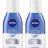 Nivea Çift Etkili Göz Makyaj Temizleyici 2 Adet 125 ml Hassas Göz Çevresi İçin Suya Dayanıklı