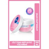 NIVEA Cilt Tonu Eşitleyici Yüz Kremi 100ml, SPF15 Güneş Koruyucu, 48 Saat Nemlendirici, Koyu Leke Görünümü