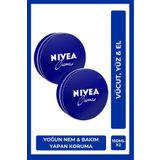 Nivea Creme 150Ml, Yoğun Nemlendirici, Bakım Yapan Koruma, Eucerit, Yumuşak Cilt, El Yüz Vücut, X2 Adet