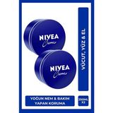 Nivea Creme 250 ml, Bakım Yapan Koruma, Tüm Ciltler Için Ne mlendirici Krem, El & Yüz & Vücut x2 Adet
