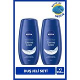 Nivea Creme Care Banyo ve Duş Jeli 250ml, C&E Vitamini, Nemlendirici, X2 Adet, Pürüzsüz Cilt - 500 ml