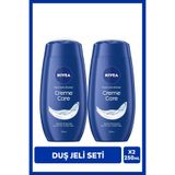 NIVEA Creme Care Banyo ve Duş Jeli 250ml, C&E Vitamini, Nemlendirici, X2 Adet