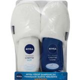 Nivea Creme Soft+ Crema Care Vücut Şampuanı 250+250 Ml Terlik Hediye